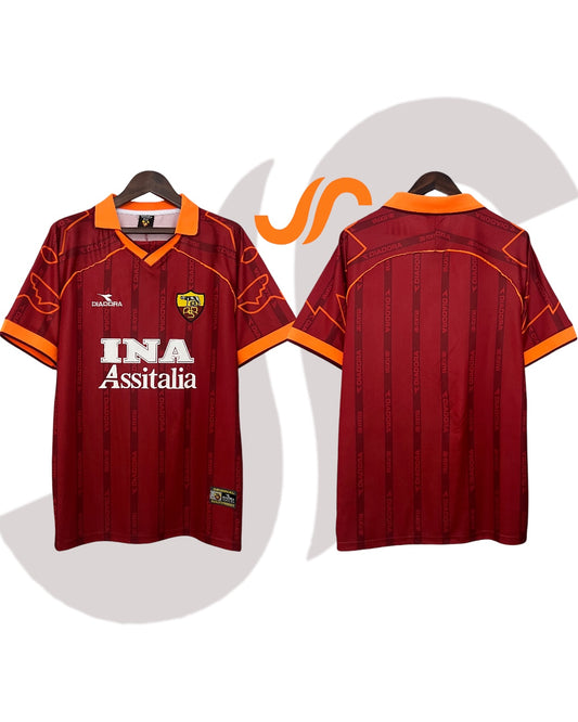 As Roma 99/00 Home Jersey