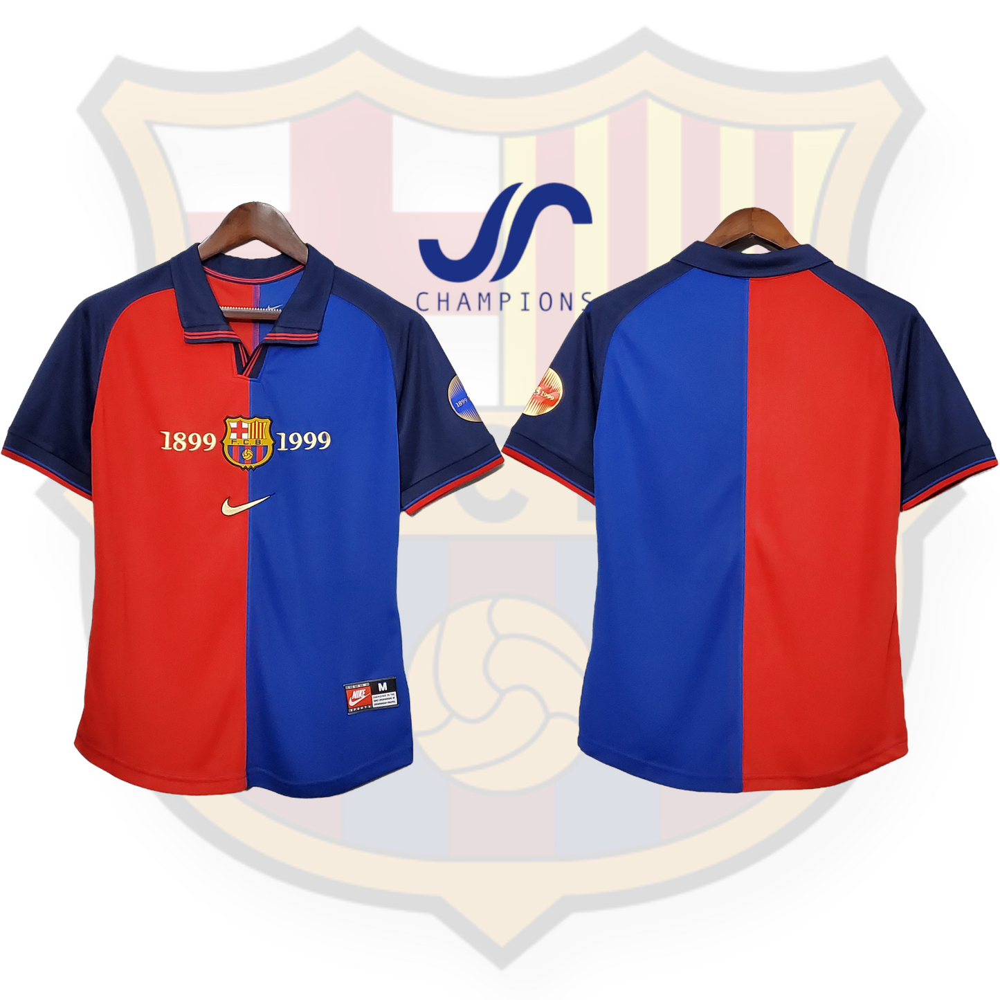 Barcelona Home & Away Jerseys 1999